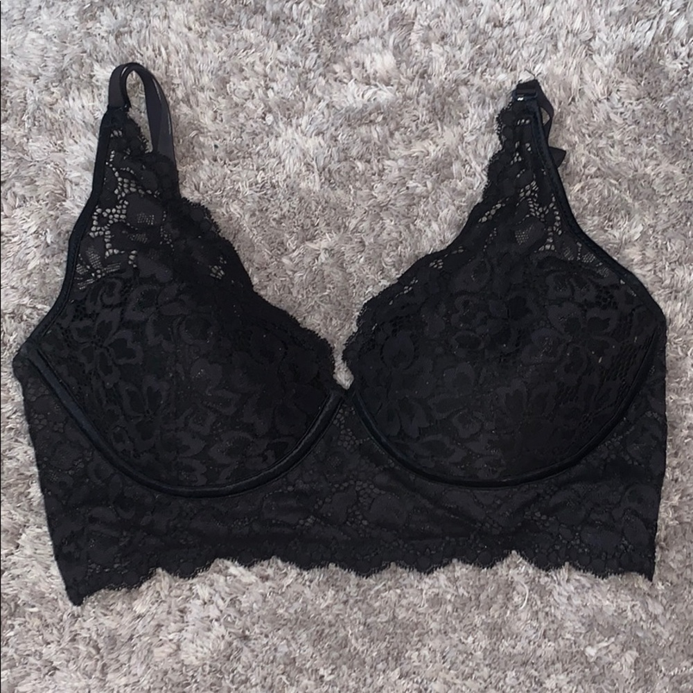 Black Lace Bra